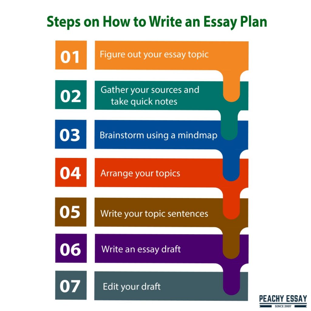 steps on how to write an essay plan